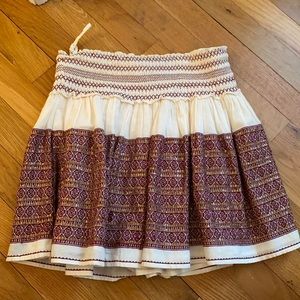 LoveShackFancy embellished mini skirt